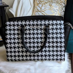 Michael Kors Selma Houndstooth Bag